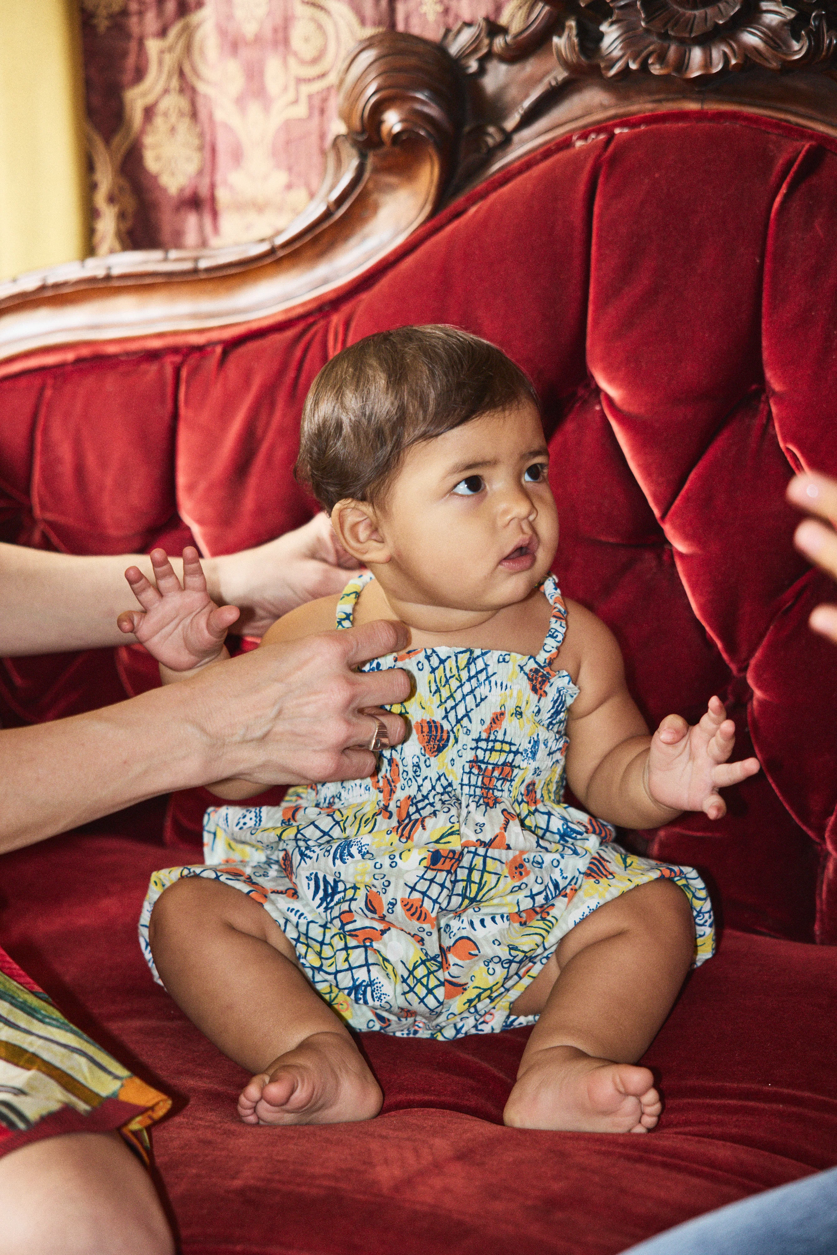 Baby Seersucker Fia Romper - Image 2