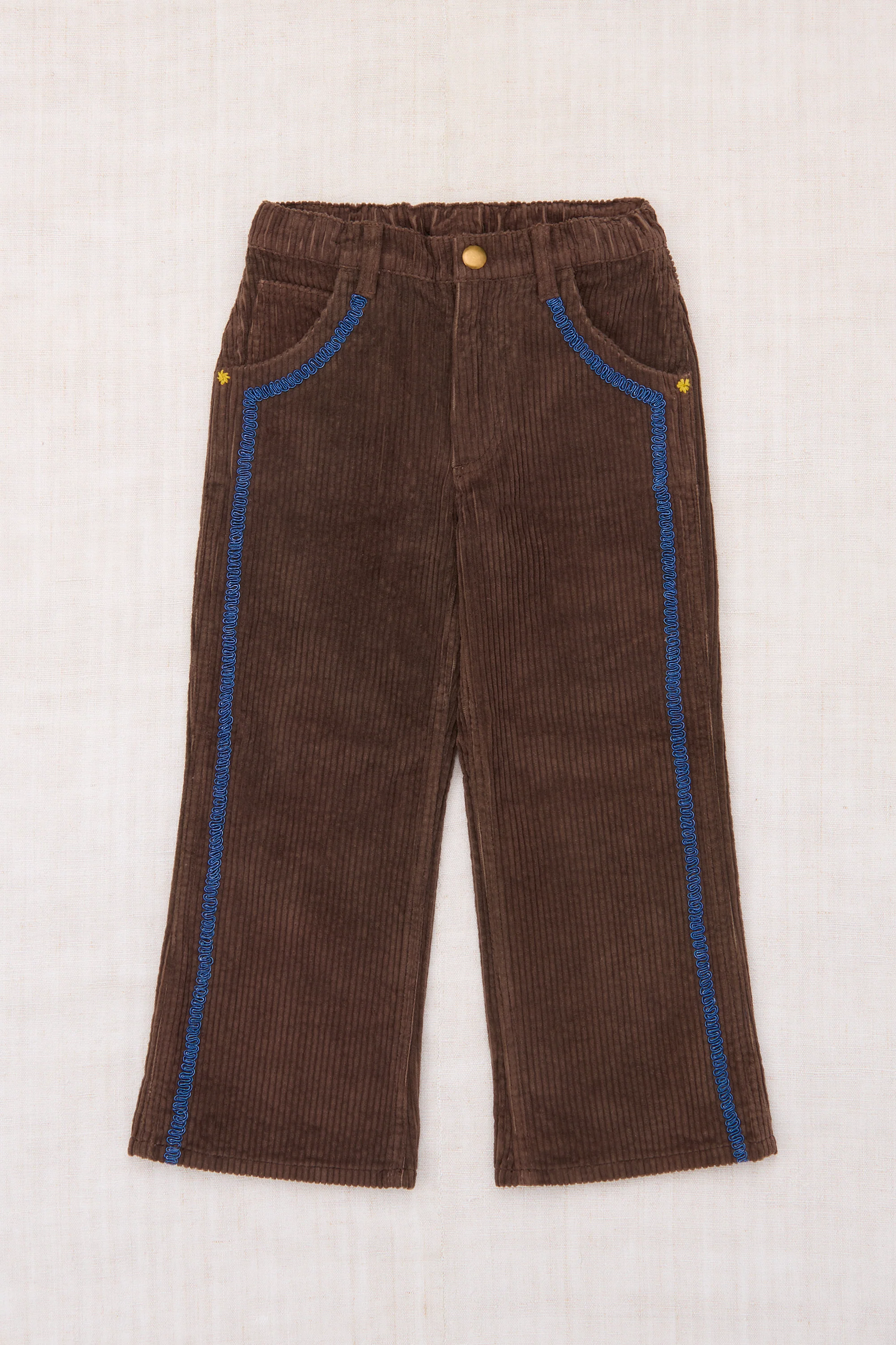 Corduroy Western Slim Flared Pant