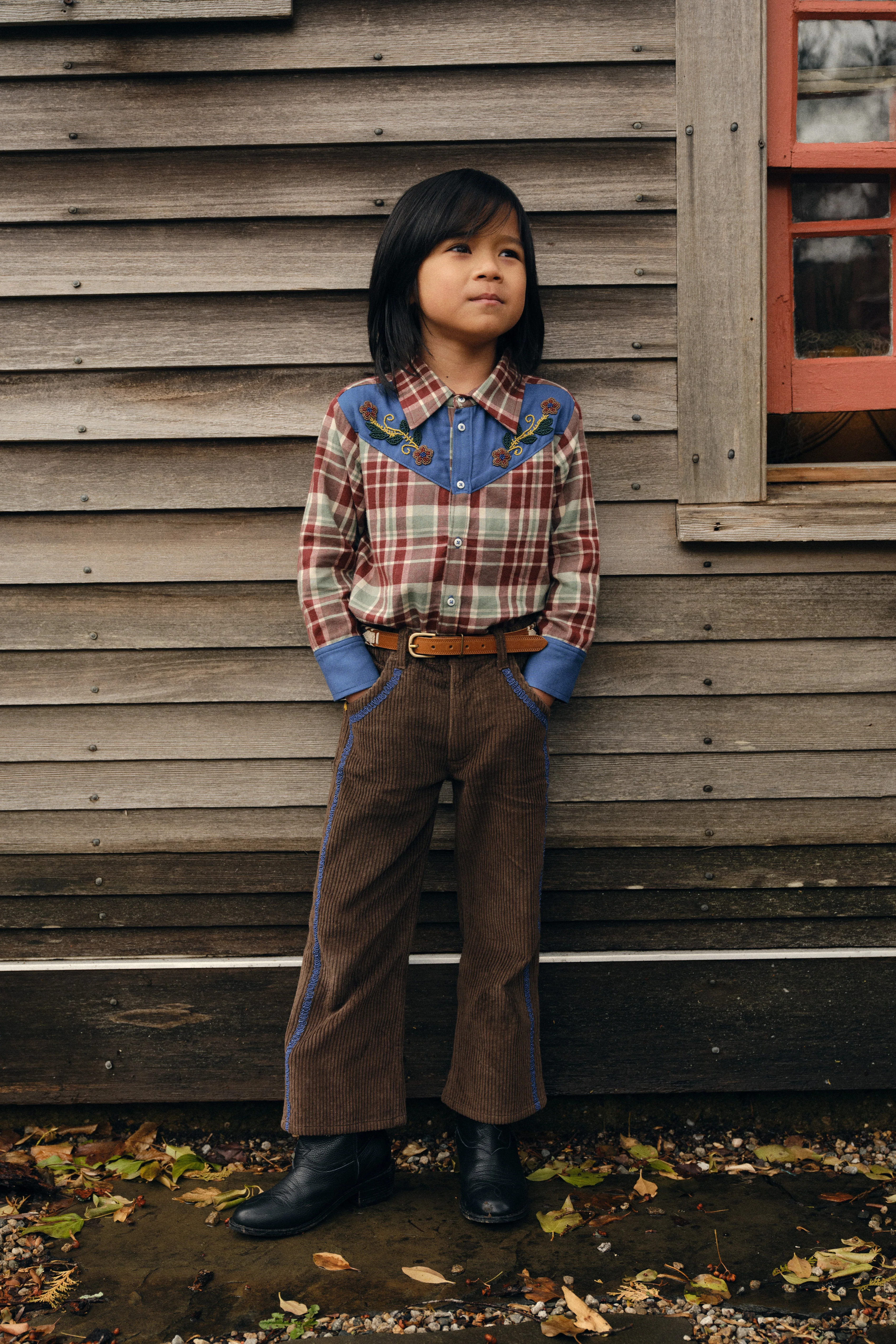 Corduroy Western Slim Flared Pant - Image 2