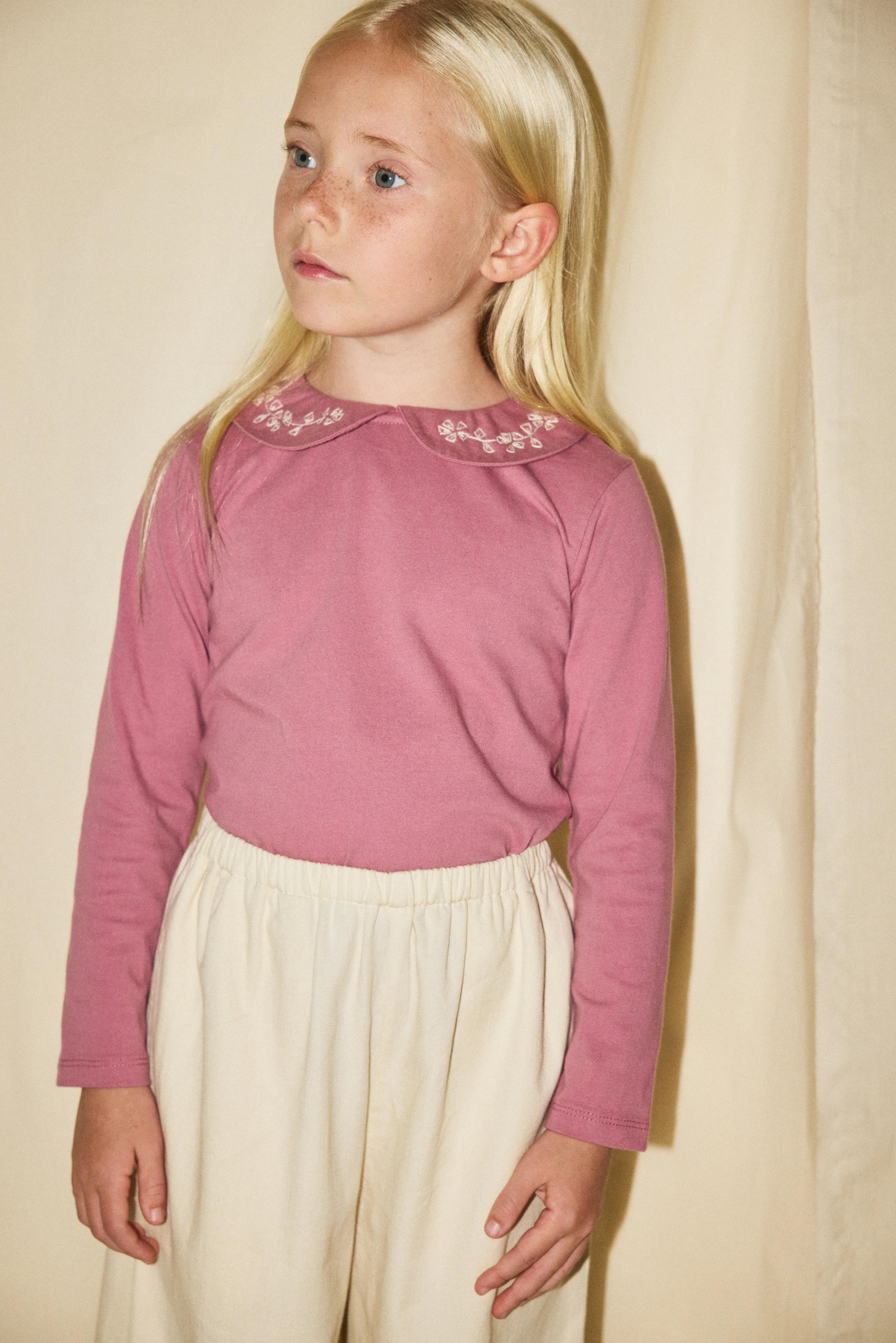 Embroidered Peter Pan Top - Image 2